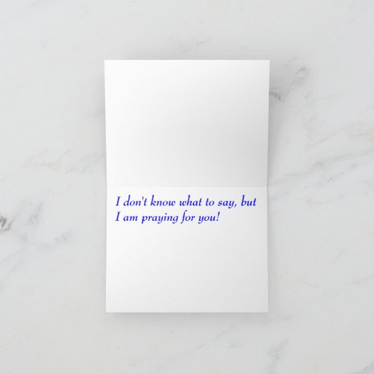 CARTE MESSAGE SIGNIFICATIF :  MALADIE TERMINALE 7 (Intérieur)