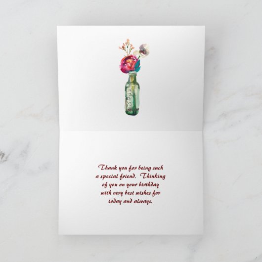 Carte Message spécial ami Chats et Ocean Anniversaire (Intérieur)