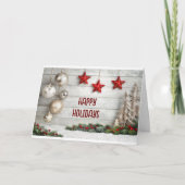 CARTE MESSAGE SPÉCIAL DE "FÊTES" HEUREUSES POUR VOUS (Devant)