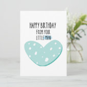 Carte Message Spécial Pour Anniversaire Du Fils (Debout devant)