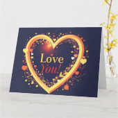 Carte Message texte Je t'aime pour la Saint-Valentin (Fleur jaune)