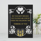 Carte Messages de condoléances (Debout devant)