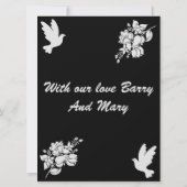 Carte Messages de condoléances (Dos)