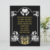 Carte Messages de condoléances (Debout devant)