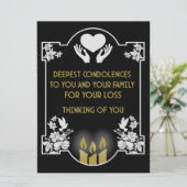 Carte Messages de condoléances (Debout devant)