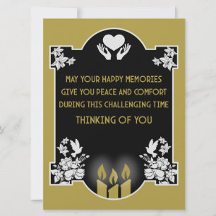 Carte Messages de condoléances