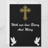 Carte Messages de condoléances (Dos)