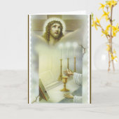 Carte Messe catholique Altar Offre (Fleur jaune)