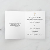 Carte Messe catholique d'action de grâce à Saint Joseph (Intérieur)