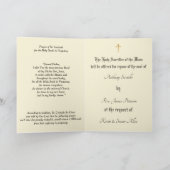 Carte Messe catholique de la Fête de l'Âme (Intérieur)