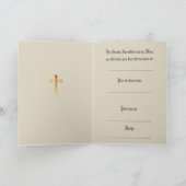 Carte Messe catholique espagnole : prière (Intérieur)