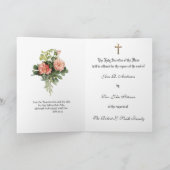 Carte Messe catholique Intention de sympathie religieuse (Intérieur)