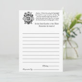 Carte Messe catholique Toutes les âmes Souvenir des mort (Debout devant)