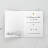 Carte Messe Catholique Traditionnelle Offrant Le Coeur S (Intérieur)