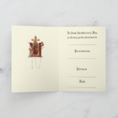 Carte Messe de la sympathie catholique espagnole offrant (Intérieur)