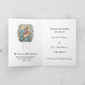 Carte Messe de naissance catholique Offrande Jésus Eucha (Intérieur)