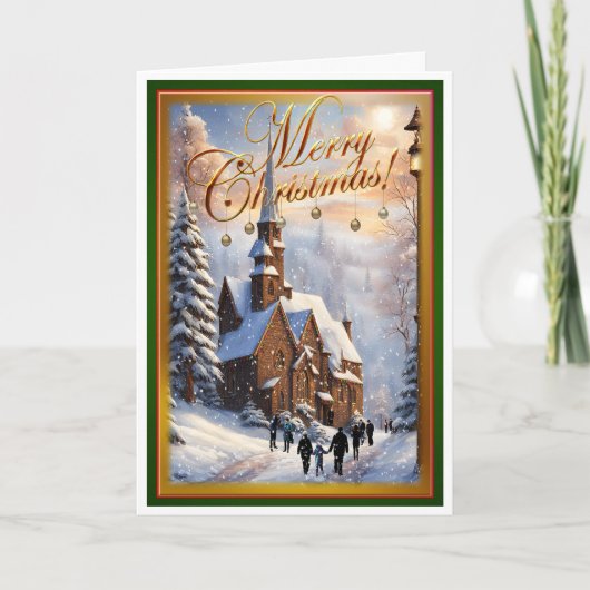 Carte messe de Noël (Devant)