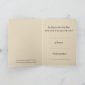 Carte Messe de Requiem catholique de sympathie Offrande (Intérieur)