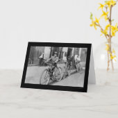 Carte Messenger Boy and Bicycle 1911 (Fleur jaune)