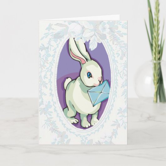 Carte Messenger Bunny de Pâques (Devant)