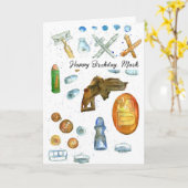 Carte Metal Détection Joyeux Anniversaire Chasseur de tr (Fleur jaune)