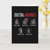 Carte Metal Genres Rock Rock Rock Hard Rock (Fleur jaune)