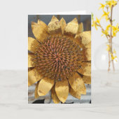 Carte Metal Sunflower Yard Art, Anniversaire (Fleur jaune)