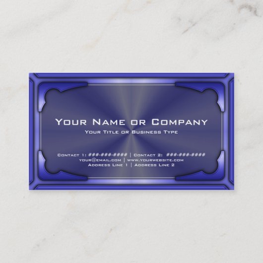 Carte métallique Hi Tech Faux Version 1 avec photo (Devant)