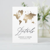 Carte métallurgique du monde carte mariage (Debout devant)