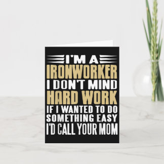 Carte Métallurgiste Je n'ai pas peur des tâches difficil