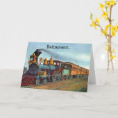 Carte Métaphore du chemin de fer de retraite Vapeur sur (Fleur jaune)