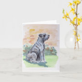 Carte Mete Shaggy Chig Salut (Fleur jaune)