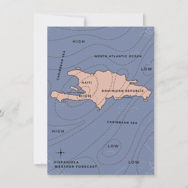 Carte météo d'Hispaniola (Devant)