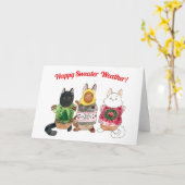 Carte météo du pull (Fleur jaune)