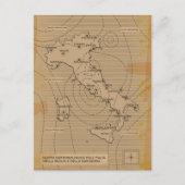 Carte météo vintage de l'Italie, Scilly et Sardaig (Devant)