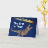 Carte Météor Dinosaur End Is Near Disaster (Fleur jaune)