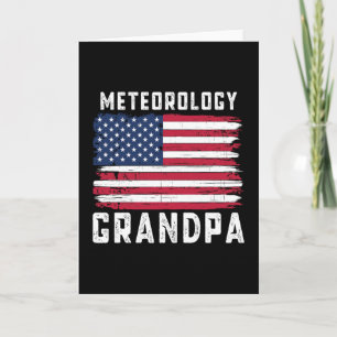 Carte Météorologie Grandpa drapeau américain 4 juillet