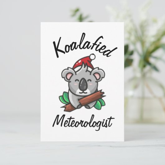 Carte météorologiste Koalafied (Debout devant)