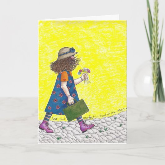 Carte Mettez juste un pied devant l'autre (Devant)