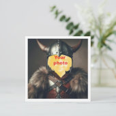 Carte Mettez mon visage dans l'image, guerrier viking (Debout devant)