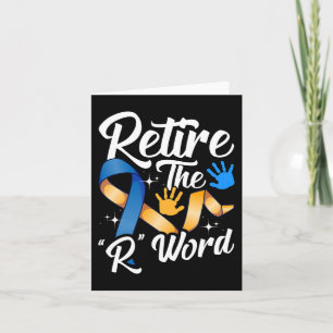 Carte Mettre fin à la R Word Down Syndrome Sensibilisati