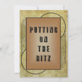 Carte Mettre sur l'invitation Ritz (Devant)