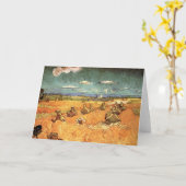 Carte Meules avec moissonneuse de Vincent van Gogh (Fleur jaune)