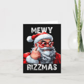 Carte Mewy Rizzmas Christmas Pajamas Santa Claus Funny M (Devant)