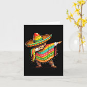 Carte Mexicain Garçon Dabbing Funny Cinco De Mayo (Fleur jaune)
