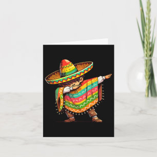 Carte Mexicain Garçon Dabbing Funny Cinco De Mayo