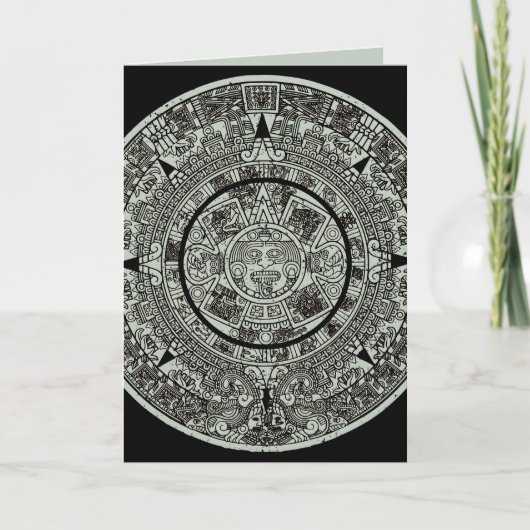 Carte Mexicaine Aztec Sun Stone Maya Calendrier 1 (Devant)
