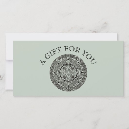 Carte Mexicaine Aztec Sun Stone Maya Calendrier 1 (Devant)