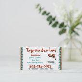 Carte mexicaine de restauration (Debout devant)