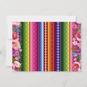 Carte mexicaine Miss Quinceañera Rose & or